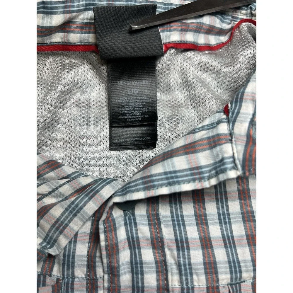 The‎ North Face Shirt Mens Large Plaid Short Sleeve Button Up Shirt Performance